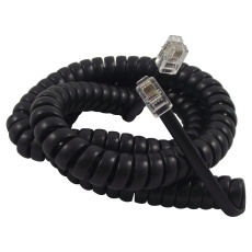 【CHP】PATCH LEAD COILED 4WAY BLACK