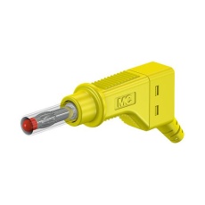 【66.9328-24】PLUG 4MM SHROUDED YELLOW