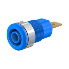 【23.3060-23】SOCKET 4MM SHROUDED BLUE PK5