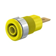 【23.3060-24】SOCKET 4MM SHROUDED YELLOW PK5