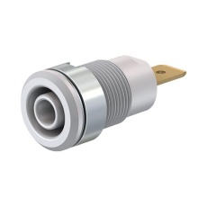 【23.3060-29】SOCKET 4MM SHROUDED WHITE PK5