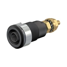 【23.3020-21】SOCKET 4MM 32A PANAL BLACK PK5