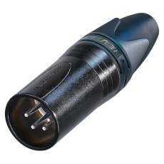 【NC4MXX-BAG】PLUG XLR BLACK 4POLE