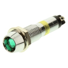 【607-2212-130F】LED INDICATOR RECES 12VDC GREEN