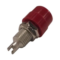 【930176101】BINDING POST 32A 4MM PANEL RED PK5