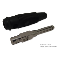 【930726100】BANANA PLUG 16A 4MM CABLE BLACK PK5