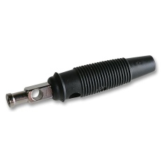 【930061100】PLUG 4MM BLACK PK5 SEP