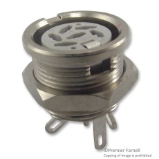 【650-0600】SOCKET DIN SCREENED 6POLE