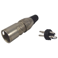 【701-0300】PLUG XLR FREE 3POLE