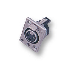 【702-0400】SOCKET XLR PANEL 4POLE