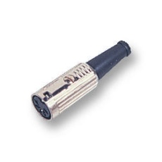【600-0600】SOCKET DIN IN-LINE 6POLE
