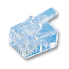 【P 128】MODULAR PLUG CRIMP RJ12 6P6C