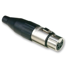 【AC4F】SOCKET XLR NICKEL 4POLE
