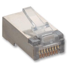【P 129 S】RJ45 MODULAR PLUG 8 WAY SHIELDED