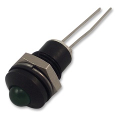 【190411IP】LED INDICATOR 8MM GREEN BLACK