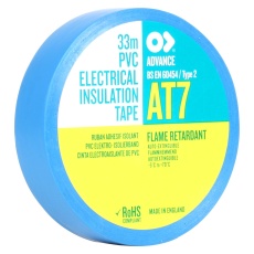 【AT7 BLUE 33M X 19MM】TAPE ELEC INSUL PVC AT7 19MMX33M