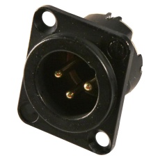 【NC3MD-LX-B】PLUG XLR BLACK 3POLE