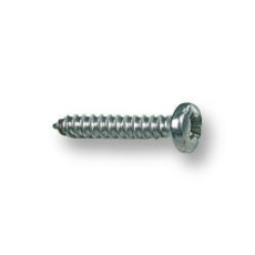 【N40.250 PRSTABZ100-】SCREW POZI PAN STEEL BZP #4X1/4