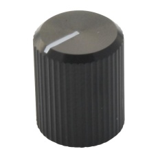 【KB00004】KNOB AL 10MM BLACK 3.2MM SHAFT