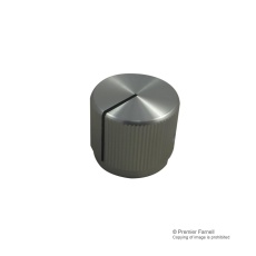 【KB00018】KNOB AL 19MM SILVER 6.4MM SHAFT