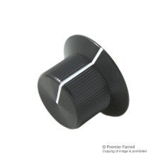 【KB00031】KNOB AL 19/28.5MM BLACK 3.2MM