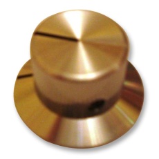 【KB00028】KNOB AL 19/28.5MM SILVER 6.4MM