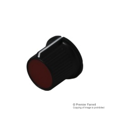 【CP-LB21-1-6D】KNOB 21MM BLACK CAP 6MM SHAFT