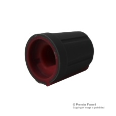 【CR-R4-1C5-0D(6.4)】KNOB 13MM GREY RUBBER RED LINE