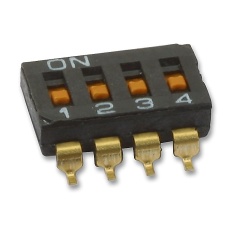 【A6S-4102-H】SWITCH DIP SMD 4WAY