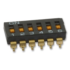 【A6S-6102-H】SWITCH DIP SMD 6WAY