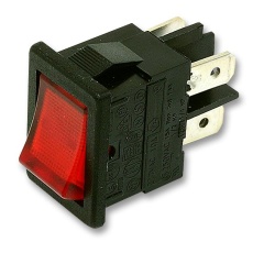 【H8553VBNAF】ROCKER SWITCH DPST ILLUM RED