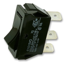 【C1510VQASB】ROCKER SWITCH SPDT BLACK