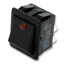 【C1553PTNAB】ROCKER SWITCH DPST ILLUM RED