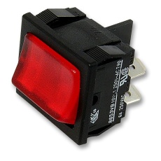 【H8653VBNAC】ROCKER SWITCH DPST ILLUM RED