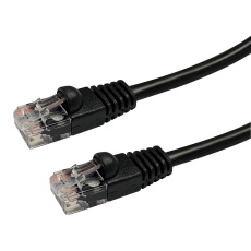 【2965-0.5BK】PATCH LEAD CAT5E BLACK 0.5M