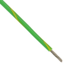 【SPC00463A184 100M】WIRE PTFE B GR/YE 19/0.25MM 100M
