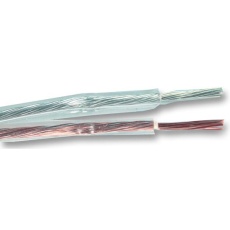 【JY0224】CABLE AUDIO 2X0.75MM TRANSP 100M