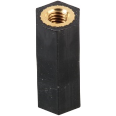【D01491】HEX THREADED SPACER NYLON66 BLACK