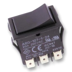 【A8G-107-1-24】SWITCH ROCKER DPDT RESET 20A