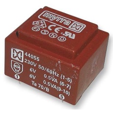 【44059】TRANSFORMER 1VA 230V 2X 18V