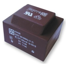 【44442】TRANSFORMER 22VA 230V 2X 18V