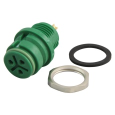 【99-9108-70-03】SOCKET PANEL GREEN 3WAY