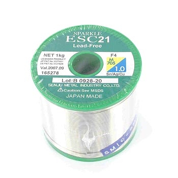 【ESC21-F4-1.0】鉛フリーはんだ 1.0mm 1kg巻き