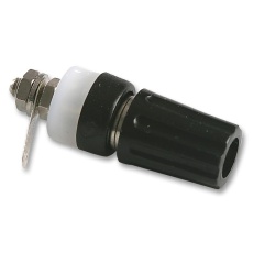 【TP1 BLACK】BINDING POST 15A 4MM PANEL BLACK