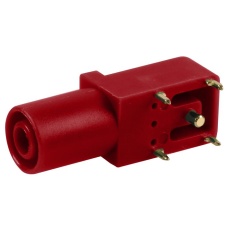 【FCR7350R】SOCKET PCB 4MM R/A S16N-PC RED