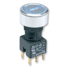 【A1PCA1X220J203】SWITCH LATCH GRN BLANK 12V