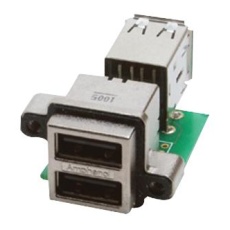 【MUSBC31130】USB STACKED 2.0 TYPE A 2PORT R/A