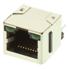 【RJHSE-3385】JACK RJ45 W/LED SHIELD 1PORT
