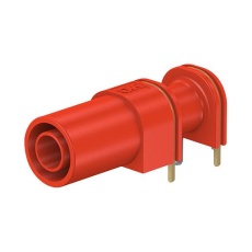 【66.9040-22】SOCKET PCB 4MM R/A RED