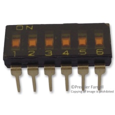 【A6T6102】SWITCH DIP 6 WAY SEALED
